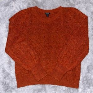 Halogen NWOT Women’s Sweater Top Size Large Red/Burnt Orange